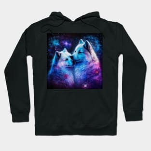 Samoyed Pair Hoodie